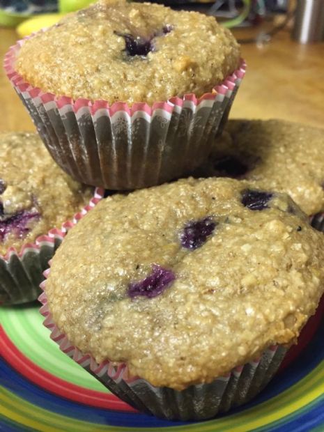 Blueberry Bran Muffins Recipe | SparkRecipes