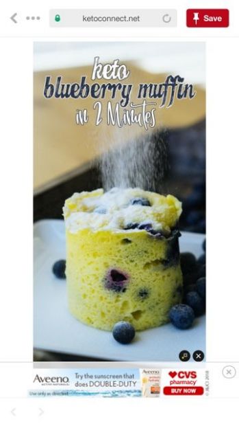 Blueberry Mug Muffin Keto 