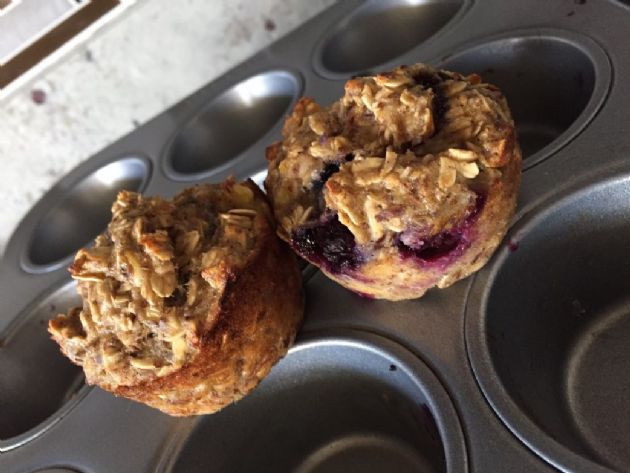 Blueberry Oatmeal Muffins