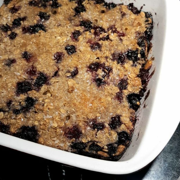 Blueberry and Lemon Baked Oatmeal 