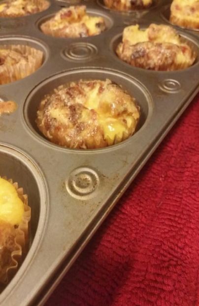 Breakfast Egg Cups - Bacon Cheese flavor