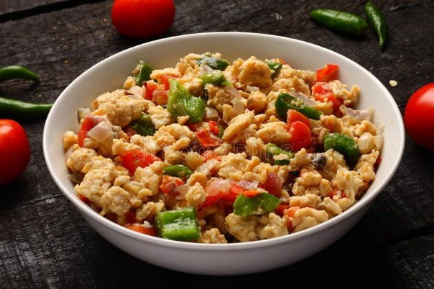 Breakfast Scramble with Feta Cheese