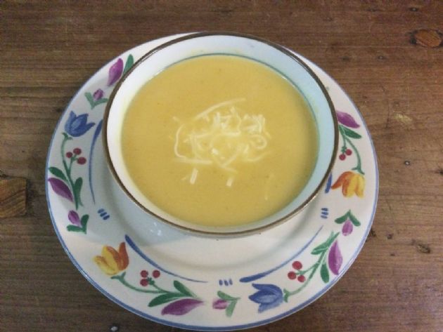 Butternut Squash Soup with Apples