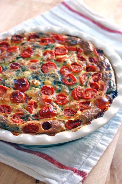 Carny's loaded Crustless Quiche