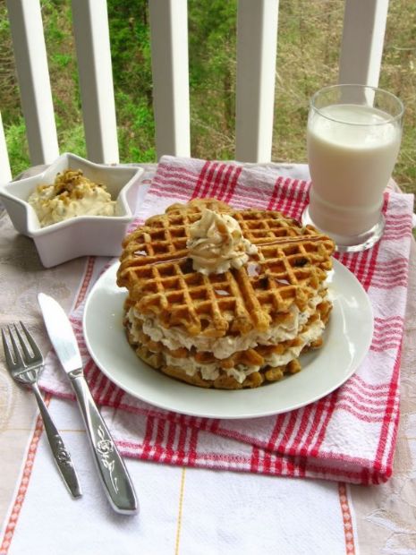 Carrot Cake Waffles