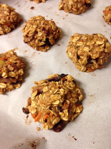 Carrot Oatmeal Protein Breakfast Cookies