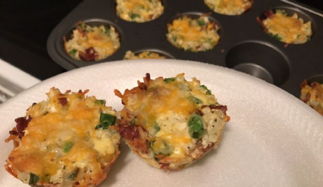 Cheesy Cauliflower Bites