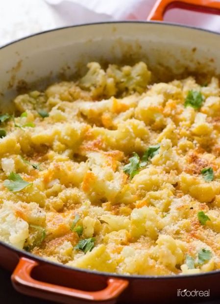 Cheesy Cauliflower Skillet