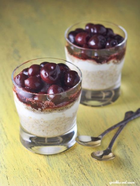 Cherry Pie Fridge Oats