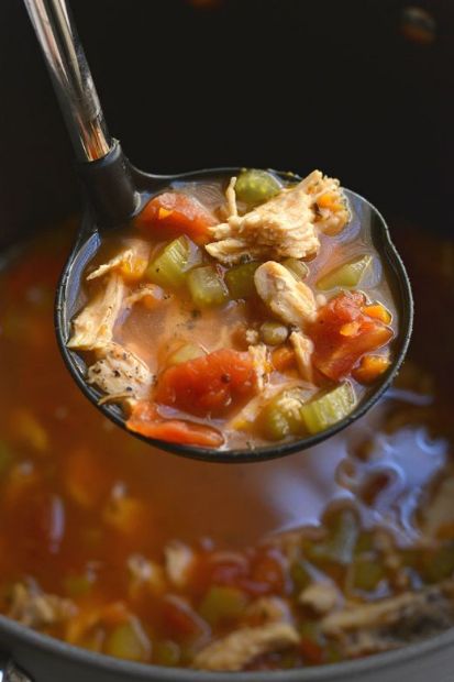 Chicken Rice Lentil Stew