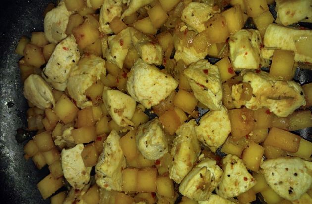 Chicken Rutabaga Hash