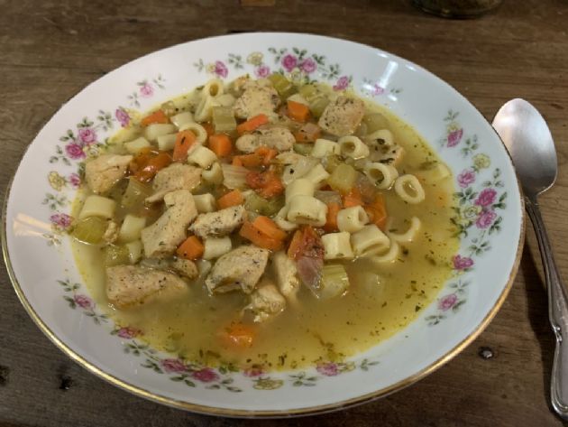 Chicken Soup with Ditalini Recipe | SparkRecipes