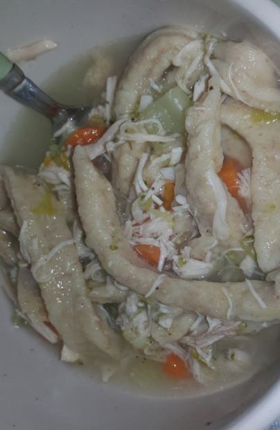 Chicken and noodle soup homemade