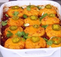 Chili and Cornbread Casserole