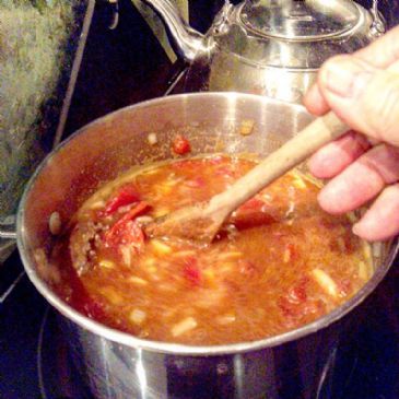 Chili with Cheddar Cheese & Red Beans