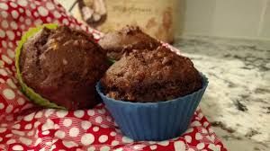 Chocolate banana nut muffin