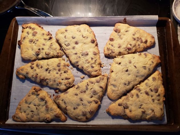 Chocolate chip shortbread