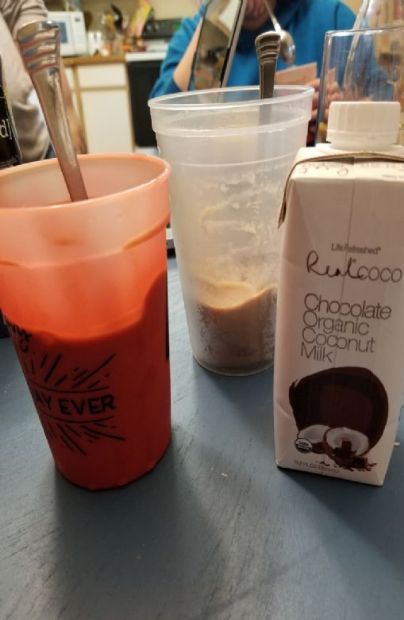 Chocolate coconut smoothie