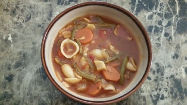 Chris' Vegetable Soup with Pasta