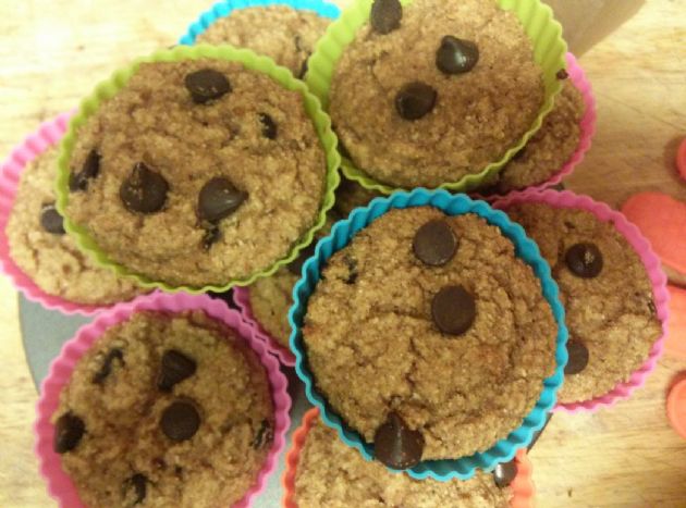 Coconut Peanut Butter Chocolate Chip Muffins