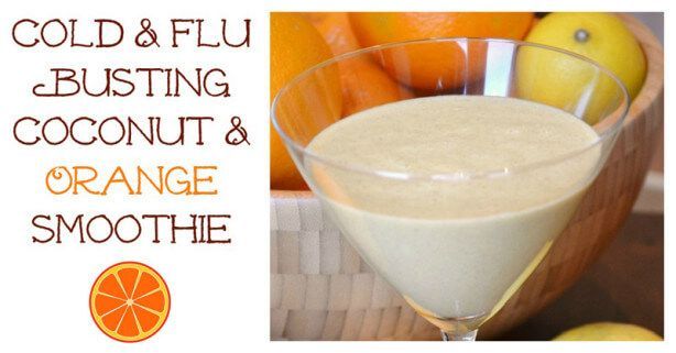 Cold & Flu Busting Coconut & Orange Smoothie