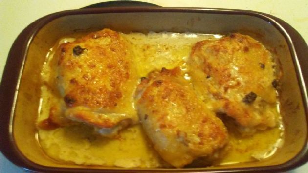 Cream of Mushroom Oven Baked Chicken