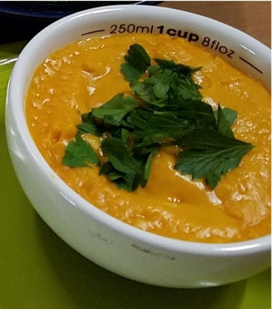 Creamy Sweet Potato Carrot Soup