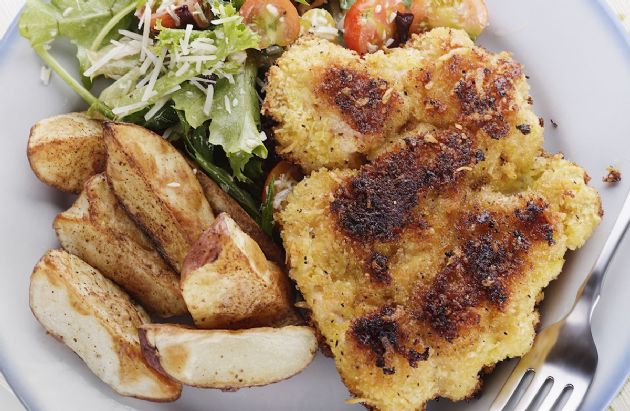 Crispy Crusted Baked Chicken Breasts