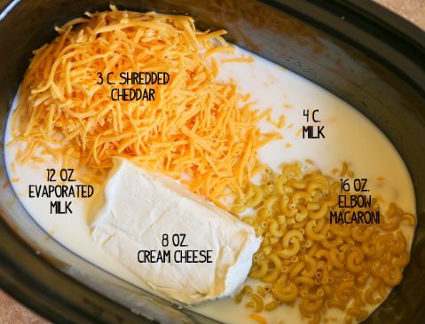 Crock Pot Mac & Cheese w/ cream cheese