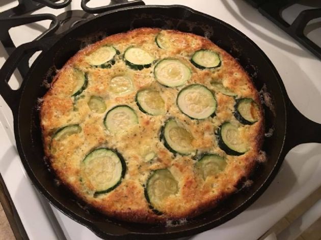 Crustless Zucchini Cheese Pie