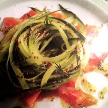 Cucumber and Smoked Salmon Salad