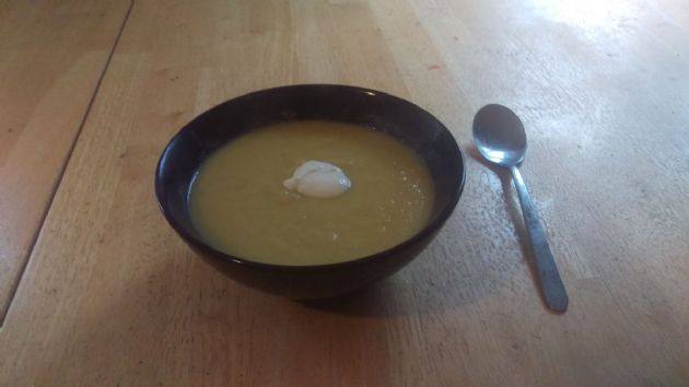 Cumin and lemon fennel leek soup 