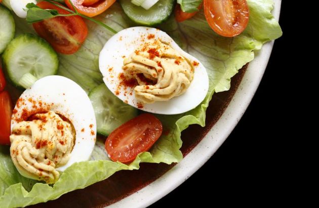 Deviled eggs with Original Tofu Spread