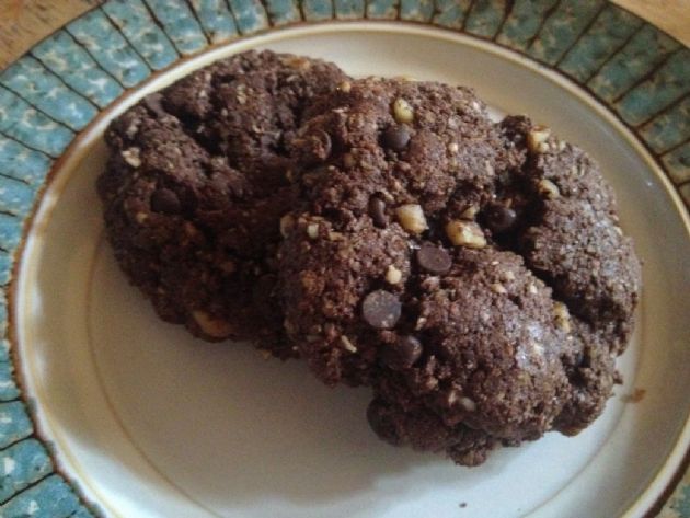 Double Chocolate Chip Protein Cookies