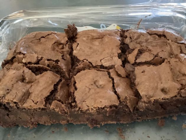 Double chocolate brownies