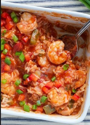 Dump and Bake Shrimp Etouffee