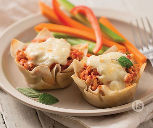 Easy Lasagna Cups