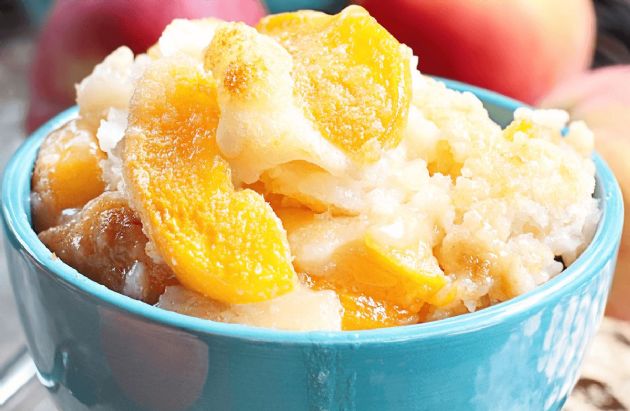 Easy Low-Fat Individual Peach Cobblers