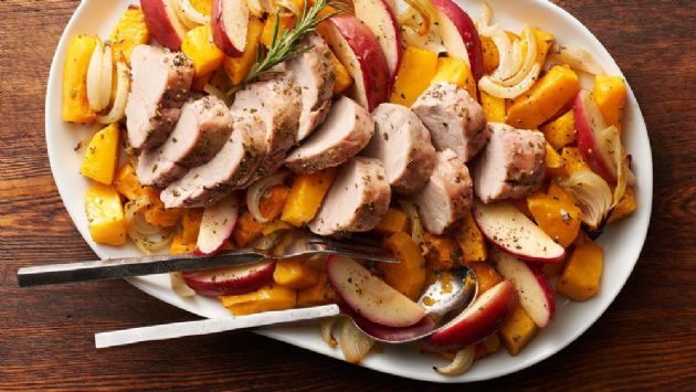 Easy Pork and Squash Sheet-Pan Dinner