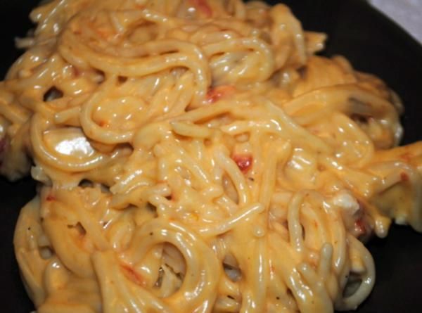 Easy Stove-Top Velveeta Chicken Spaghetti Recipe | SparkRecipes