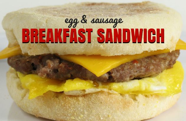Egg & Sausage Breakfast Muffin Sandwich