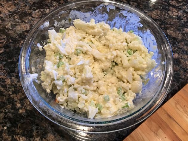 Fauxtato salad (cauliflower) Instant pot cooked