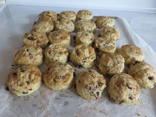 Flossie's Cranberry, Walnut & Orange Scones