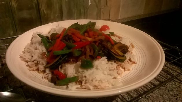 Fragrant veggie stir fry