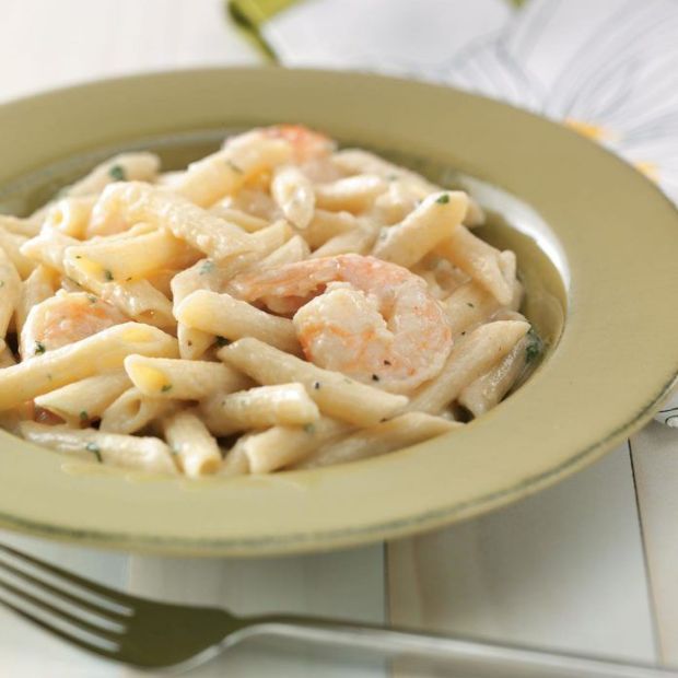 Garlic Pasta with Shrimp