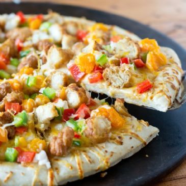 General Tso's Pizza With Apricots