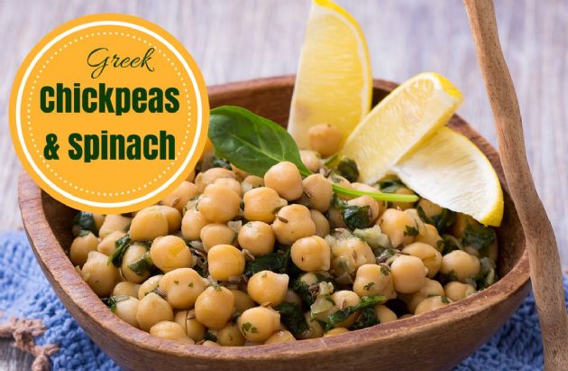 Greek Chickpeas and Spinach RECIPE