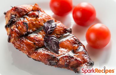 Grilled Chicken with Cherry-Chipotle Barbecue Sauce (Trillium1204)