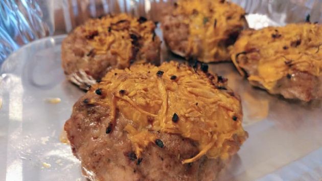 Grilled Turkey Burger Bowl with Sauteed Jalapeno and Turkey Bacon