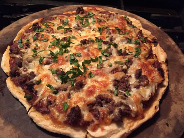 Ground Beef Pizza by GastriKate